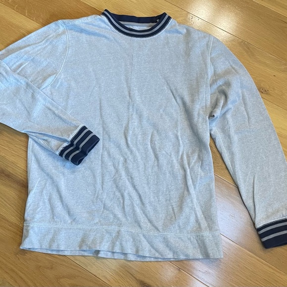 American Rag CIE Large Men's Varsity Crewneck Sweater/Sweatshirt, Gray/Navy - Picture 1 of 5